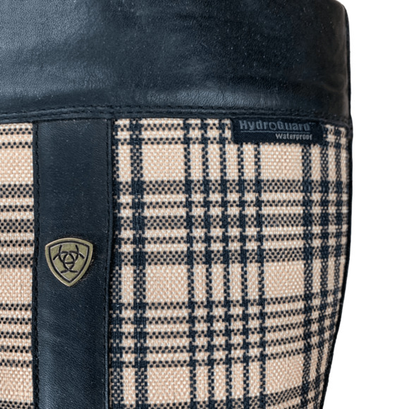 Ariat Windermere Plaid Baker Tall Boots in Black - Woman's 11B - Picture 12 of 14